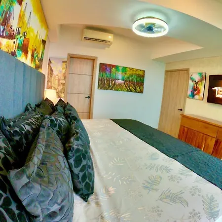 Apartamento Jacuzzi- Apartamento De Lujo 2br 35 Piso Vista Al Mar Cartagena